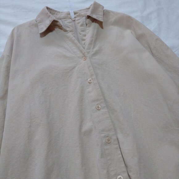 Alexia button Up Down Zip Shirt - Picture 2 of 6